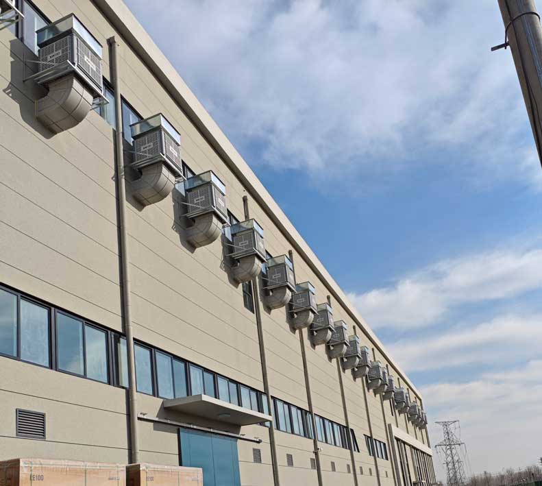 大型車間降溫通風(fēng)換氣，應(yīng)用星科冷風(fēng)機(jī)