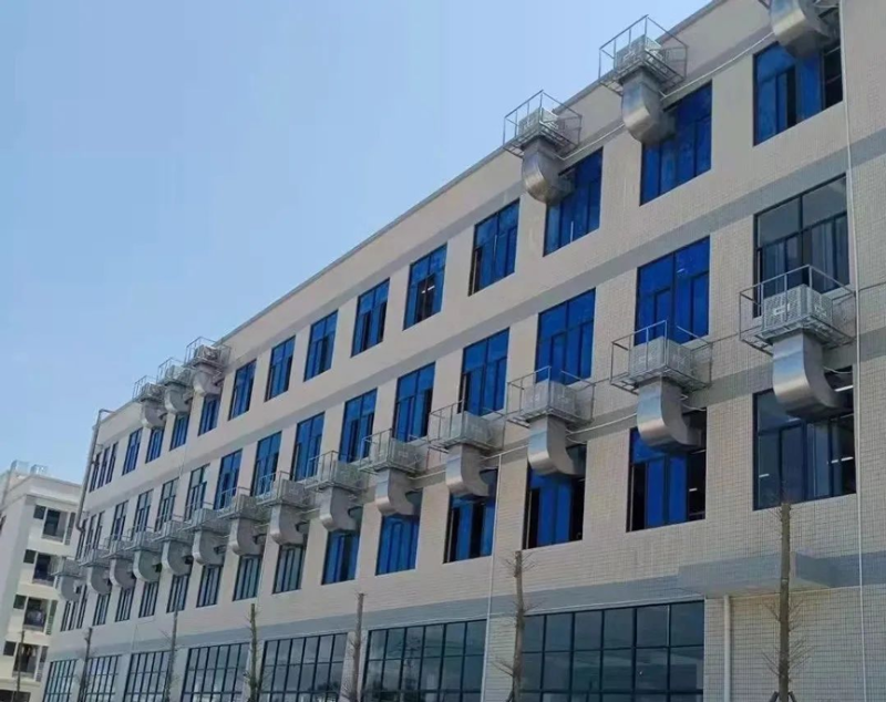 組裝零部件廠房通風降溫-安裝星科環保空調