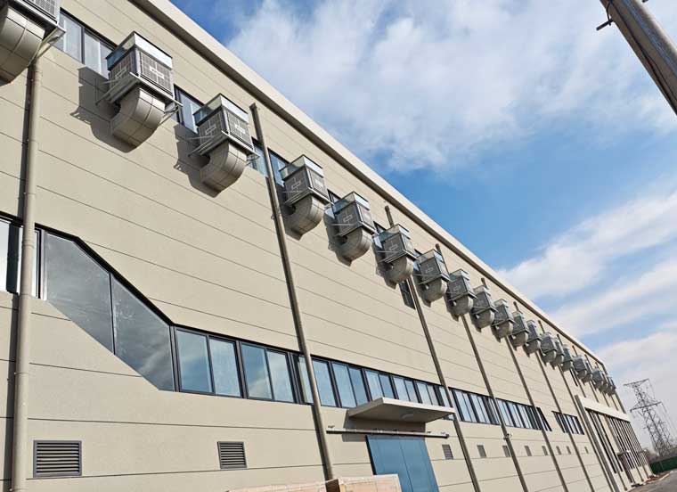 工業(yè)廠房車間通風(fēng)降溫?fù)Q氣，應(yīng)用星科環(huán)?？照{(diào)