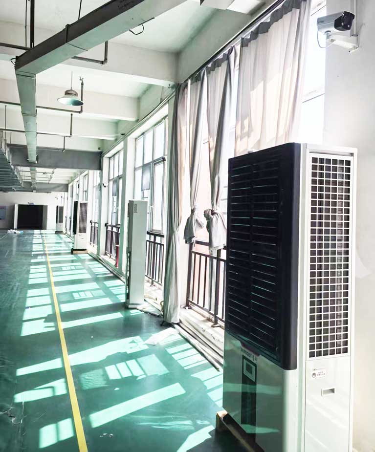 廠房專用空調(diào)優(yōu)解：蒸發(fā)冷省電空調(diào)-立式軸流雙風(fēng)口機組