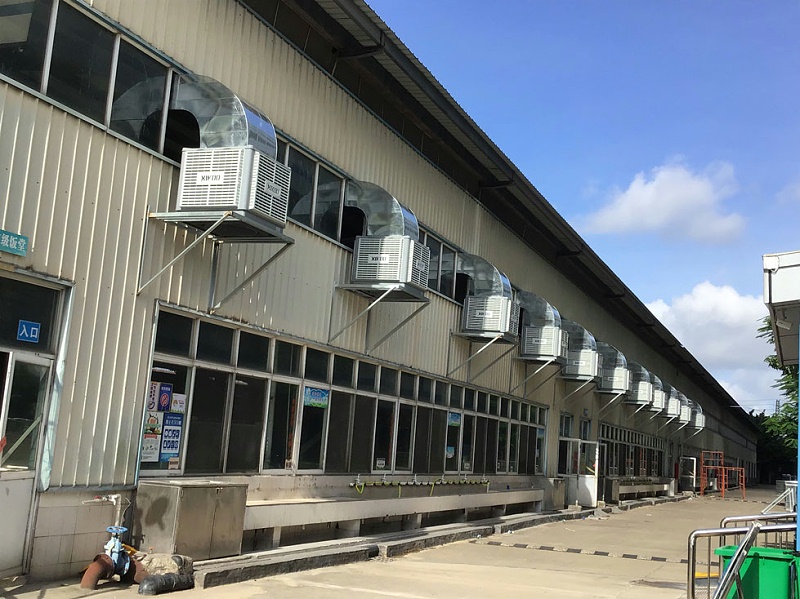 學校飯堂食堂降溫通風安裝環保空調